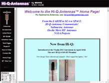 Tablet Screenshot of hiqantennas.com